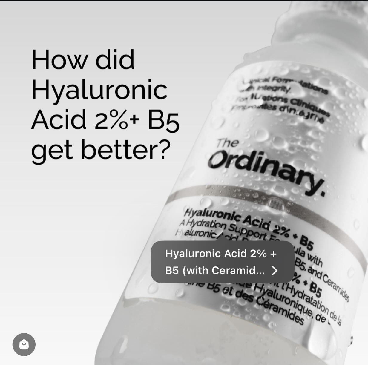 [ mẫu mới ]  Serum da The Ordinary Hyaluronic Acid 2% + B5 30ml