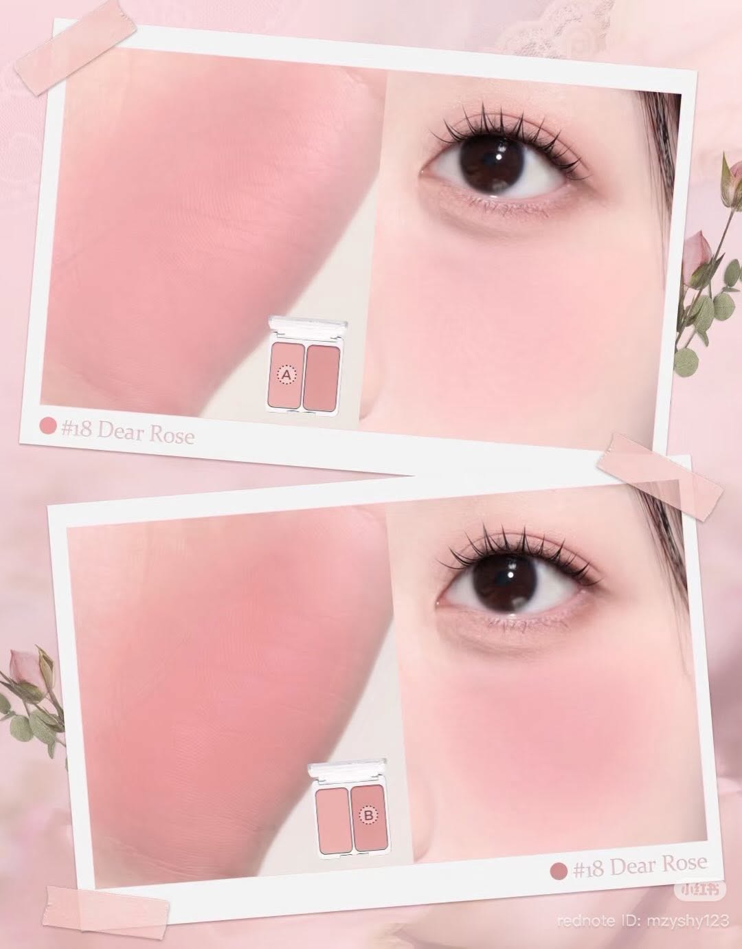 Má hồng 2AN Dual Cheek - 18 Dear Rose