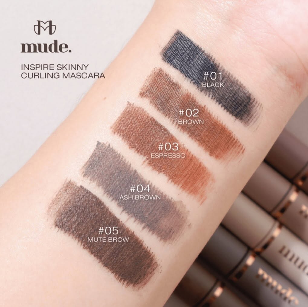 Mascara MUDE Inspire Skinny Curling Mascara 3ml