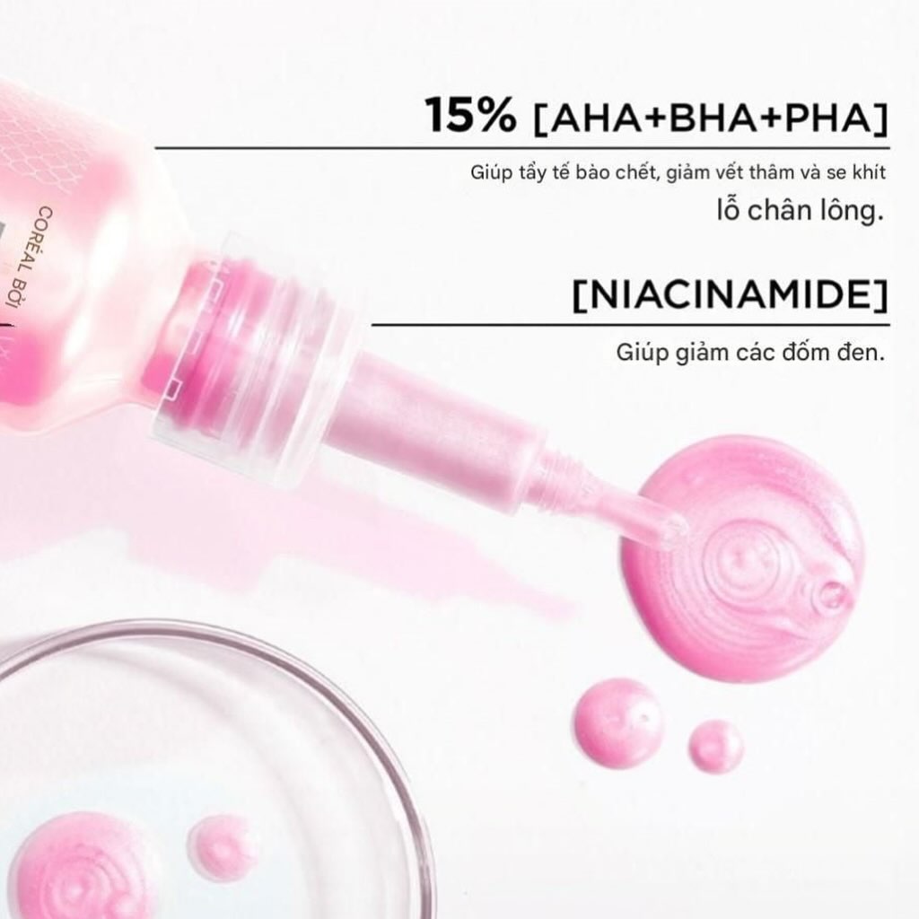 Tinh chất làm sạch tế bào da chết Glycolic-bright Anti-dark Spot Exfoliant Peel L’oréal Paris 25ml