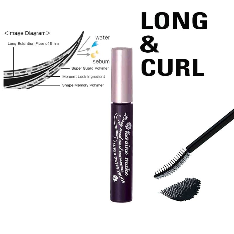 Mascara Kissme Chuốt Mi Dạng Màng Phim Nâng Cao Làm Cong, Dài Và Dày Mi