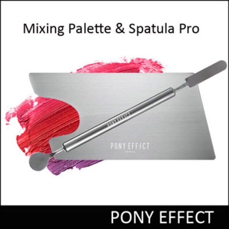 bảng pha màu son/ kem nền Pony Effect Mixing Palatte & Spatula Pro