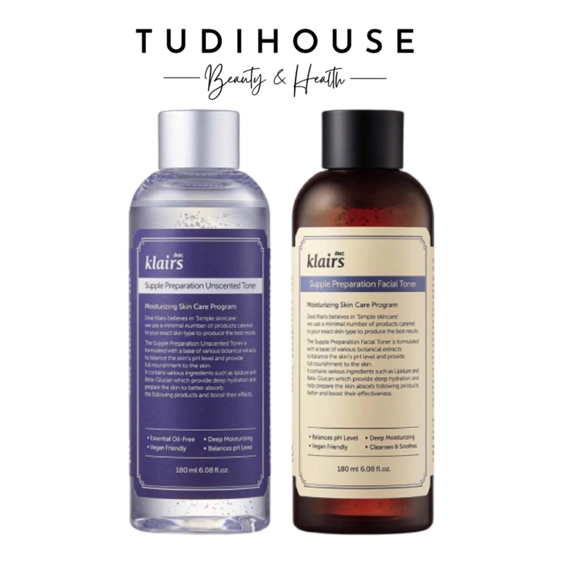 Nước cân bằng da Klairs Supple Preparation Toner 180ml