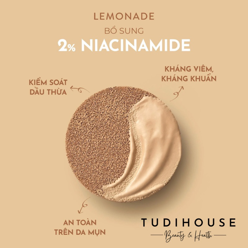 [ mẫu mới ] Phấn nước siêu kiềm dầu Lemonade Supermatte Cushion 15g