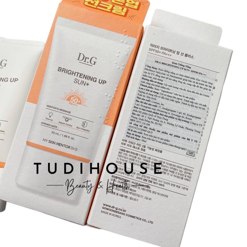 kem chống nắng Dr.G Brightening Up Sun+ SPF50+ PA+++