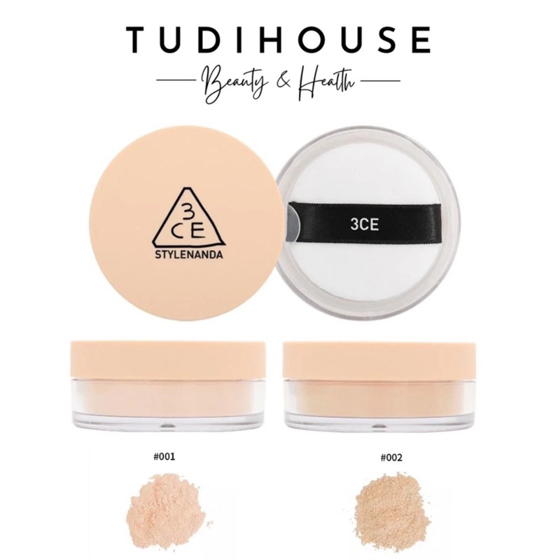 Phấn Phủ Bột 3CE Stylenanda Natural Finish Loose Powder
