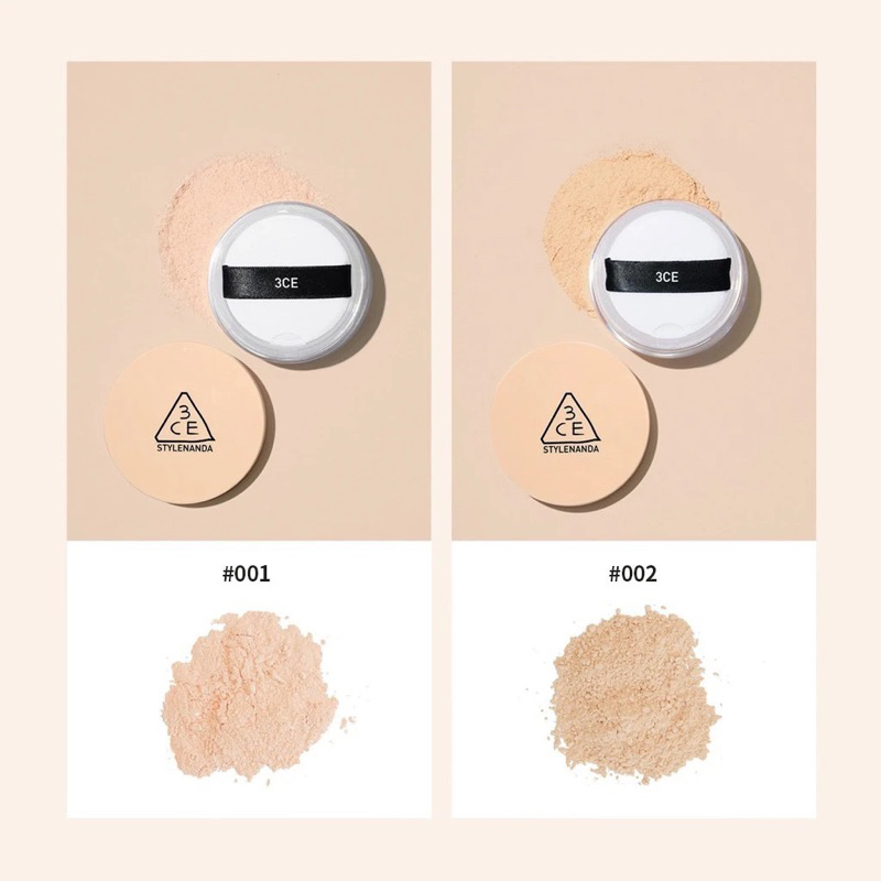 Phấn Phủ Bột 3CE Stylenanda Natural Finish Loose Powder