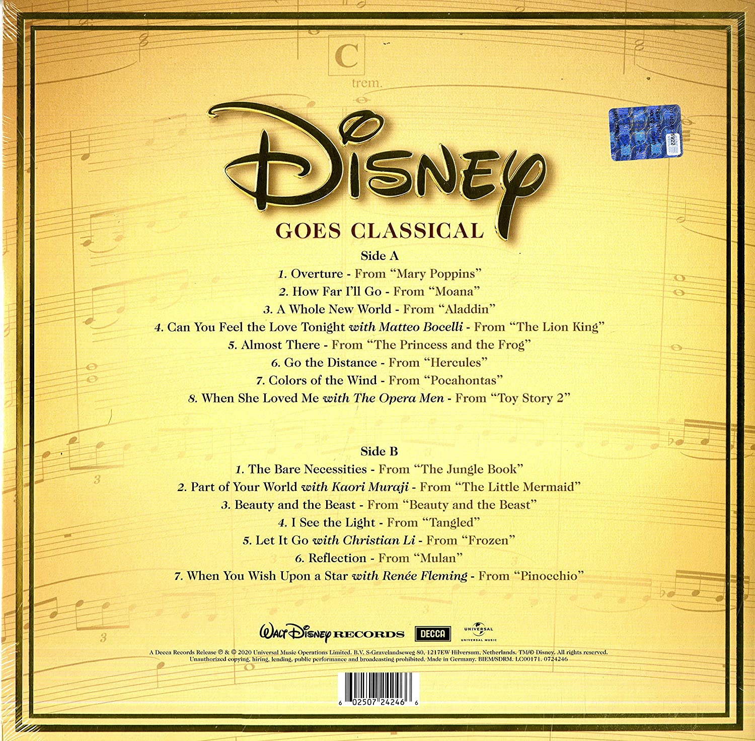 vinyl ROYAL PHILHARMONIC ORCHESTRA - DISNEY GOES CLASSICAL