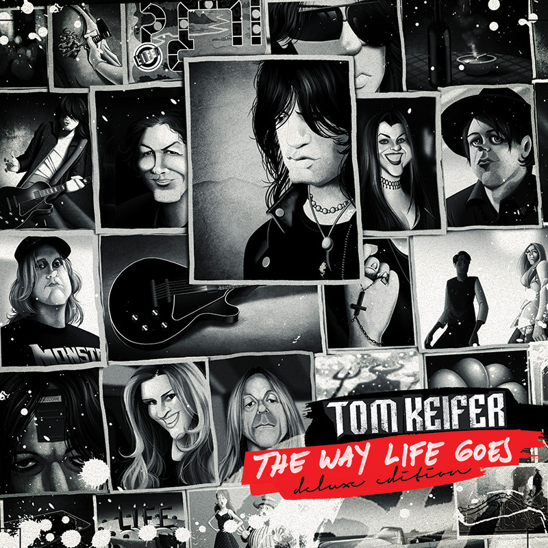 THE Way Life Goes - RED/ BLACK/ WHITE SPLATTER
