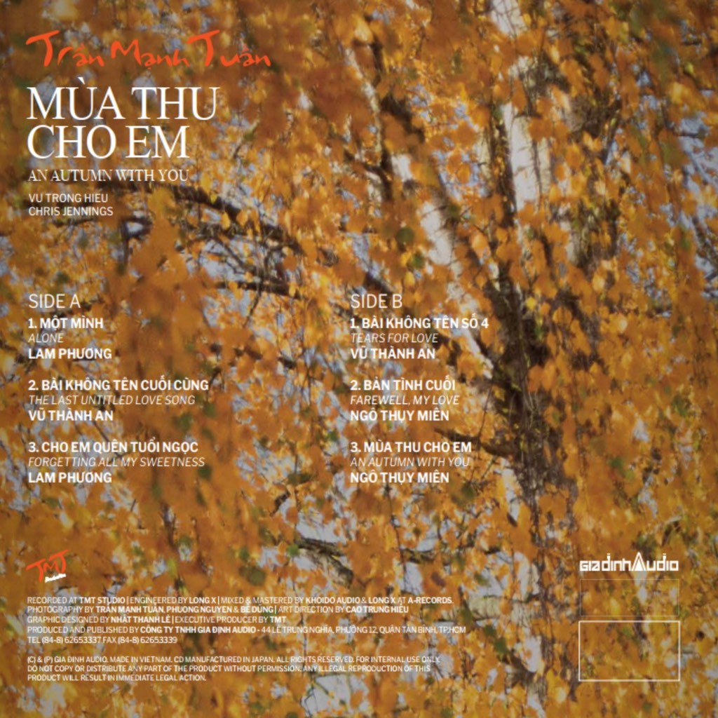 TRẦN MẠNH TUẤN - MÙA THU CHO EM