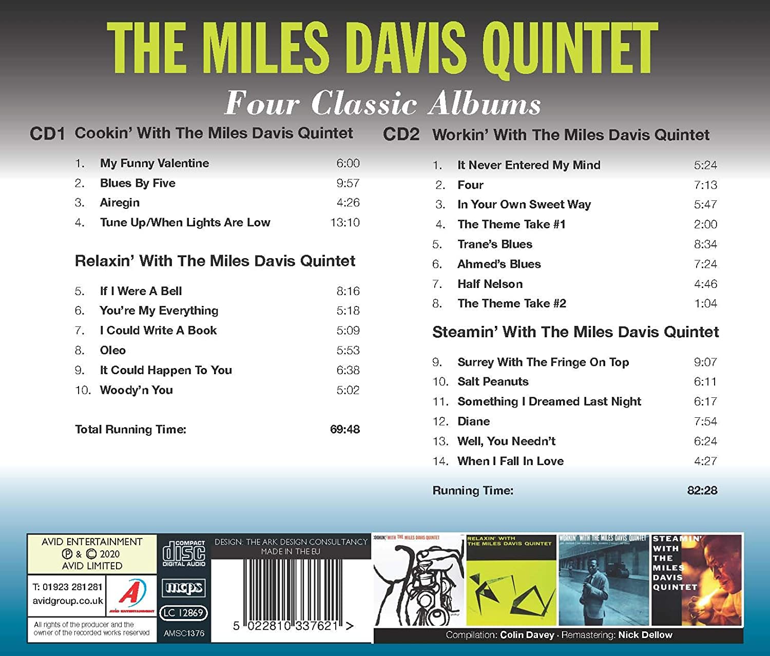 ĐĨA CD The Miles Davis Quintet – Four Classic Albums