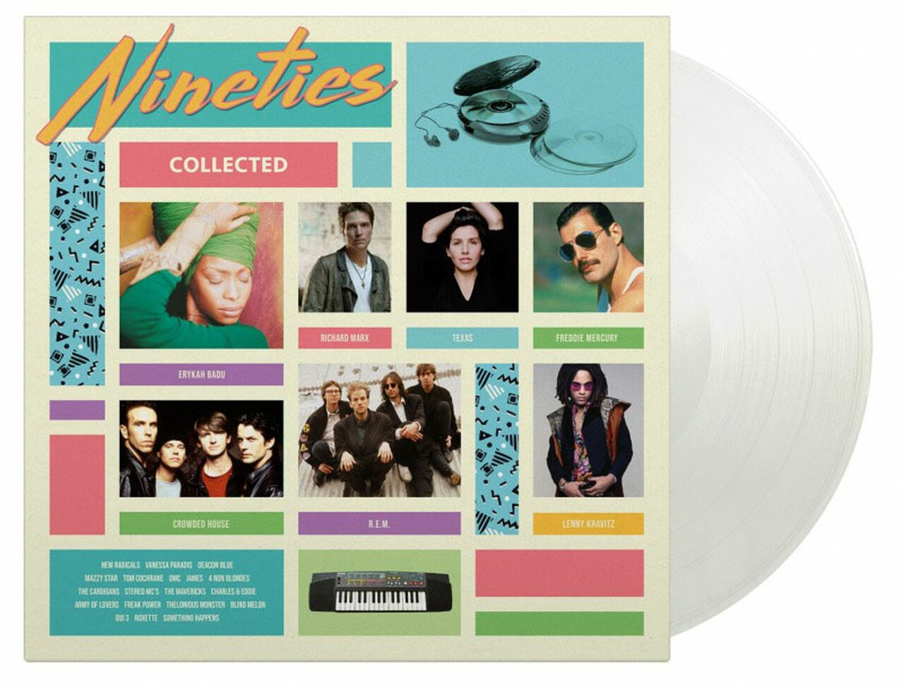 vinyl VARIOUS ARTISTS - NINETIES COLLECTED (2LP/180G/CRYSTAL CLEAR VINYL)