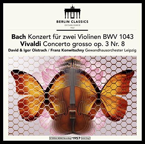 đĩa than David & Igor Oistrach - Bach & Vivaldi: Violin Concertos ( Mono LP )