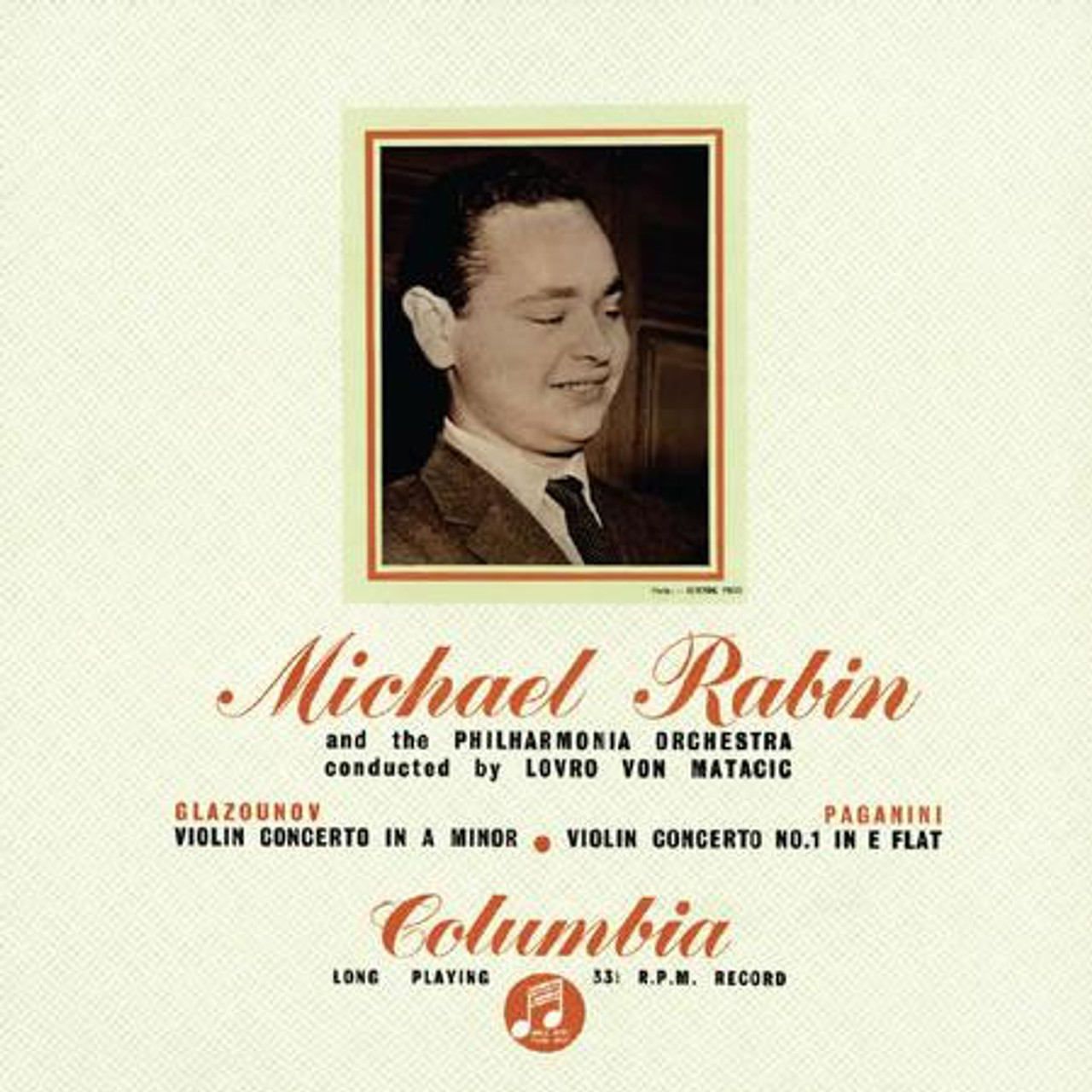 Michael Rabin - Glazounov & Paganini Violin Concertos 180g LP