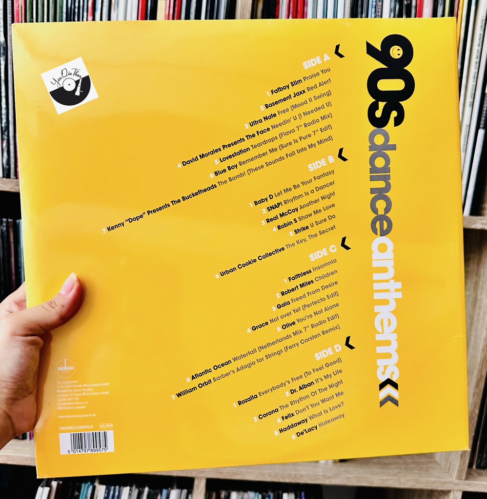 Đĩa LP Various – 90s Dance Anthems (2xLP)
