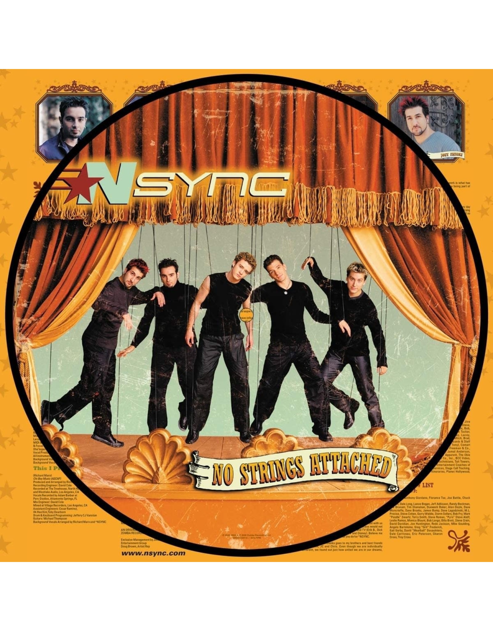 vinyl NSYNC - NO STRINGS ATTACHED (picture disc,20TH ANNIVERSARY EDITION)