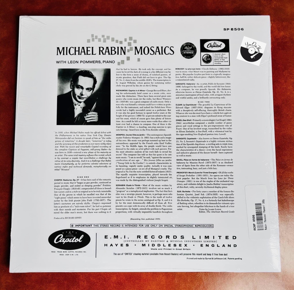Michael Rabin Mosaics (180g)