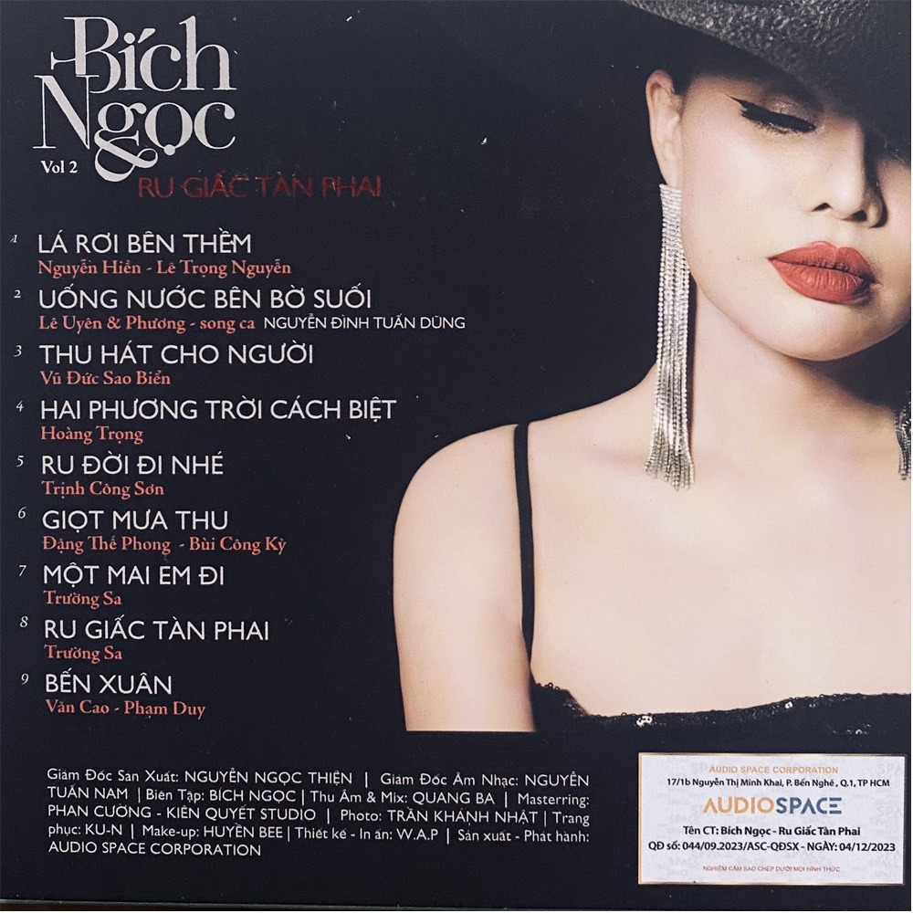 ĐĨA CD BÍCH NGỌC - VOL2 - RU GIẤC TÀN PHAI