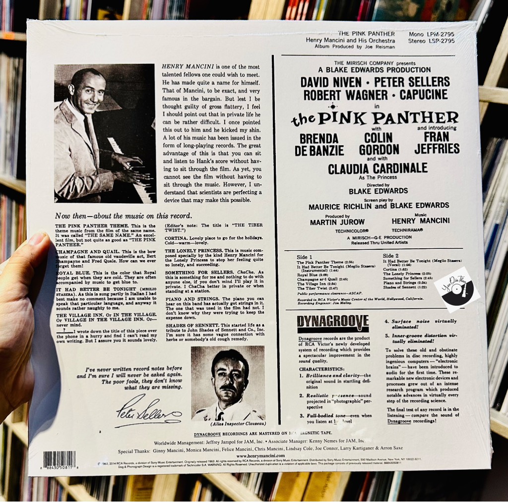 vinyl PINK PANTHER O.S.T  (MUSIC FROM THE FILM SCORE/PINK VINYL)
