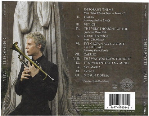 ĐĨA CD CHRIS BOTTI – ITALIA