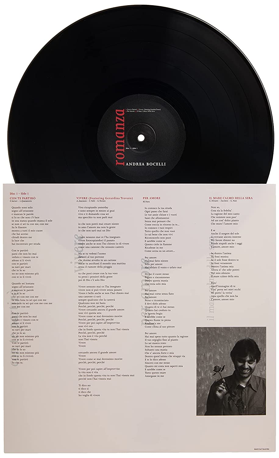 vinyl ANDREA BOCELLI - ROMANZA ( 2 LP )