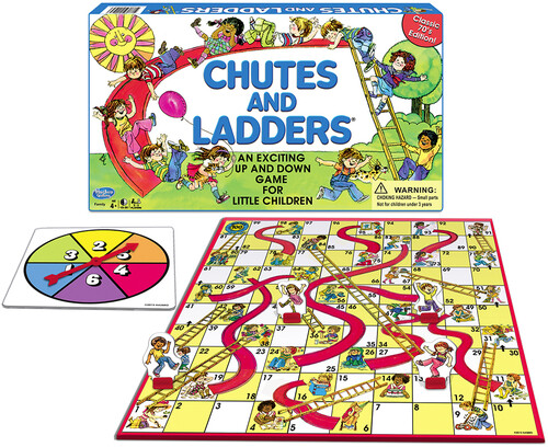 Classic Chutes and Ladders (Large Item, Board Game)