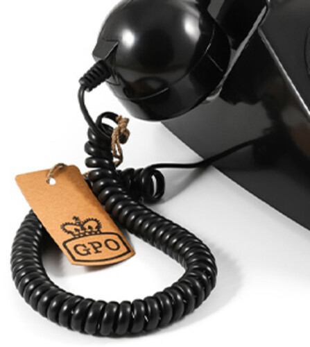 GPO Retro GPO746BLK 746 Desktop Push Button Telephone - Black (Large Item, Black)
