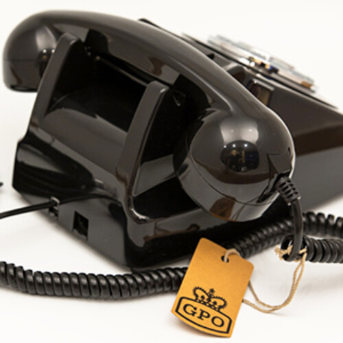 GPO Retro GPO746BLK 746 Desktop Push Button Telephone - Black (Large Item, Black)
