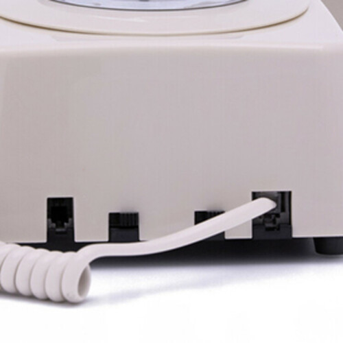 GPO Retro GPO746WIVR 746 Wall Mount Push Button Telephone - Ivory (Large Item)