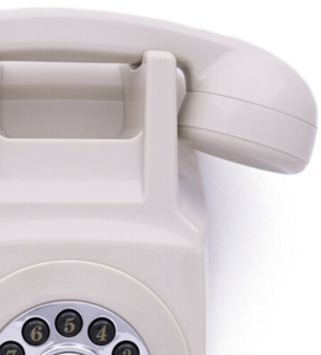 GPO Retro GPO746WIVR 746 Wall Mount Push Button Telephone - Ivory (Large Item)