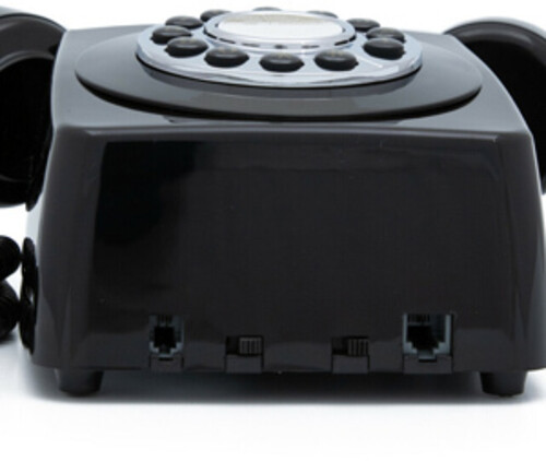 GPO Retro GPO746WBLK 746 Wall Mount Push Button Telephone - Black (Large Item, Black)
