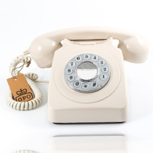 GPO Retro GPO746PBIVR 746 Desktop Push Button Telephone - Ivory (Large Item)