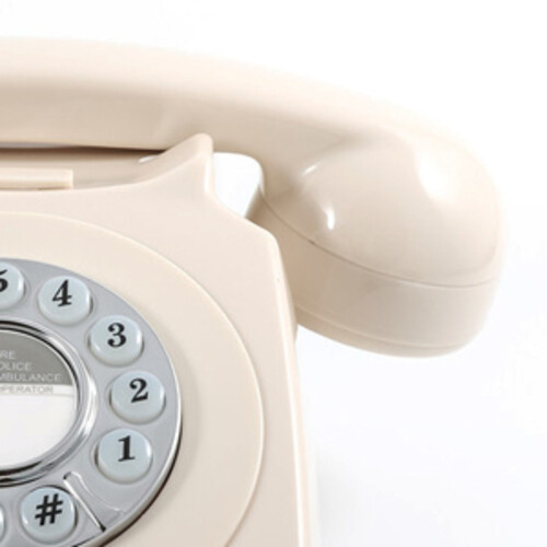 GPO Retro GPO746PBIVR 746 Desktop Push Button Telephone - Ivory (Large Item)