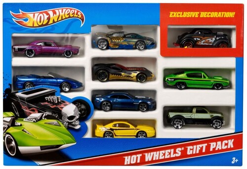 Mattel - Hot Wheels Basic Car 9-Pack, styles in 9-pack will vary (Large Item, Toy Car, Toy)