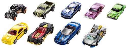 Mattel - Hot Wheels Basic Car 9-Pack, styles in 9-pack will vary (Large Item, Toy Car, Toy)