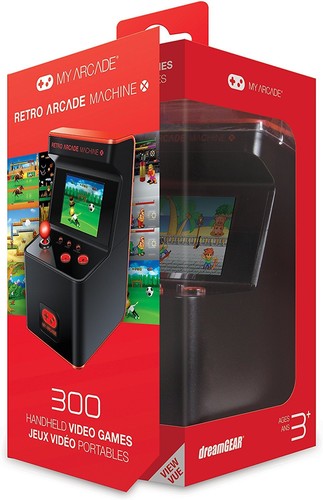 My Arcade DGUN-2593 Retro Arcade Machine X: Mini Game Arcade Cabinet -300 Games (Black)