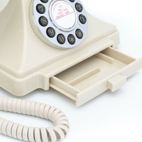 GPO Retro GPOCARRPBIV Carrington Push Button Telephone - Ivory (Large Item)