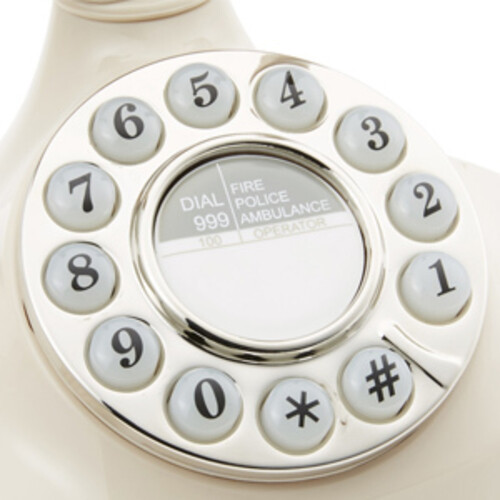 GPO Retro GPOCARRPBIV Carrington Push Button Telephone - Ivory (Large Item)