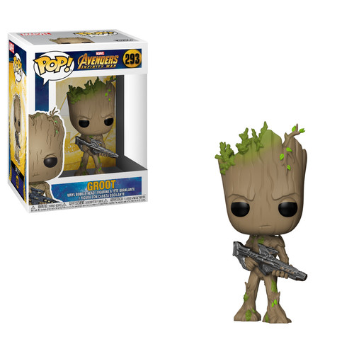 FUNKO POP! MARVEL: Avengers Infinity War - Teen Groot with Gun (Vinyl Figure)