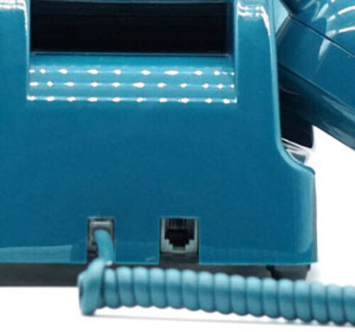 GPO Retro GPO746WIVR 746 Desktop Rotary Dial Telephone - Azure Blue (Large Item, Blue)
