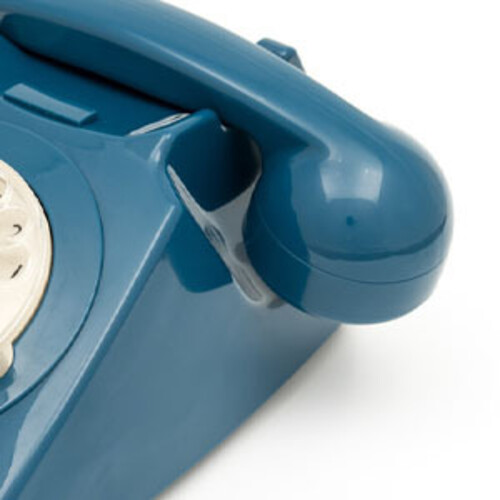 GPO Retro GPO746WIVR 746 Desktop Rotary Dial Telephone - Azure Blue (Large Item, Blue)