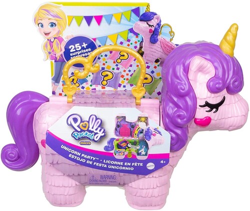 Mattel - Polly Pocket Unicorn Party Playset (Large Item, Figure)