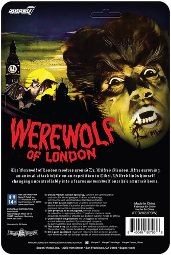 Universal Monsters - ReAction Figures - Werewolf of London (Large Item, Collectible, Figure, Action Figure)