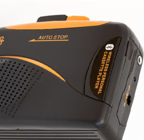 GPO Bluetooth Personal Cassette Player/Radio with Headphones (Large Item, Bluetooth, Black)