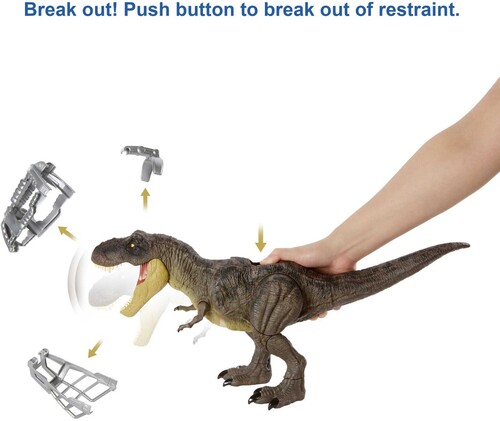 Mattel - Jurassic World: Camp Cretaceous - Dino Escape Tyrannosaurus Rex (Large Item, Figure)