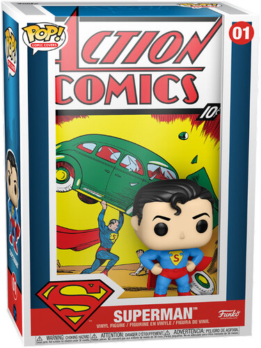 FUNKO POP! VINYL COMIC COVER: DC- Superman Action Comic (Large Item, Vinyl Figure)
