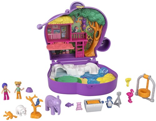 Mattel - Polly Pocket Elephant Adventure Compact (Large Item, Doll)
