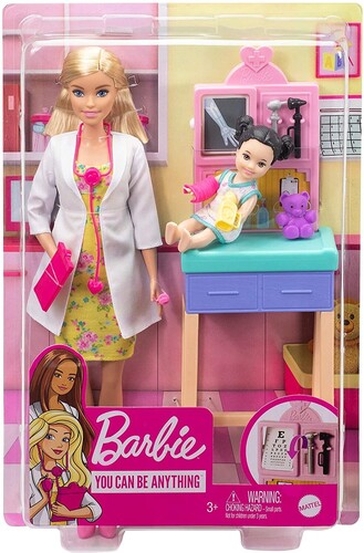 Mattel - Barbie Pediatrician Playset, Blonde (Large Item, Doll)