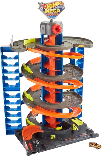 Mattel - Hot Wheels City 50 New Mega Garage (Large Item, Toy Car)