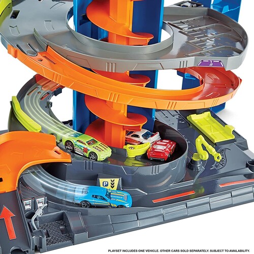 Mattel - Hot Wheels City 50 New Mega Garage (Large Item, Toy Car)